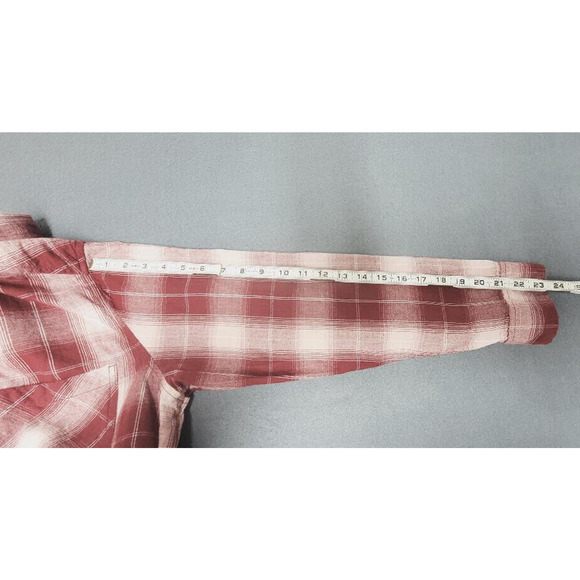 Time and Tru Shirt Womens Size XL Red Plaid Flannel‎ Long Sleeve - Picture 6 of 7